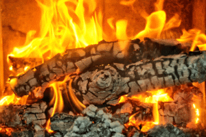 flames wood